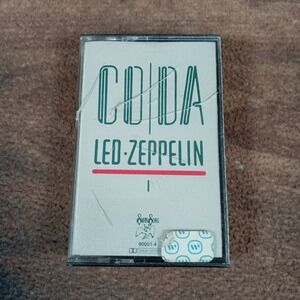 Led Zeppelin Coda Cassette Tape Atlantic Records 1982